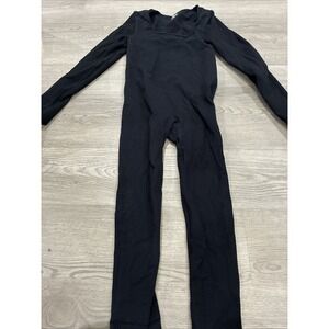 Women's Curlady Square Neck Ribbed Long Sleeve Unitard XL Yoga Jumpsuit Romper